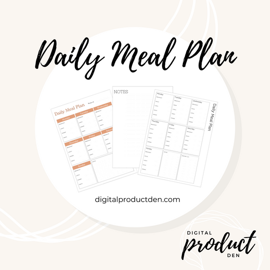 Daily Meal Plan - Fully customizable with Private Label Rights (PLR)